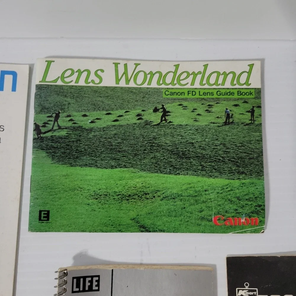 Canon Lens Wonderland FD Lens Guide Book and More Photography Pamphlets‎